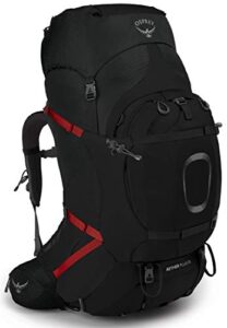 osprey aether plus 85 men’s backpacking backpack, black, large/x-large
