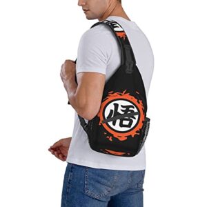 Primitive Dragon Ball Backpack, Fashion Anime Chest Bags Sling Crossbody Bag For Men Women Boys Girls