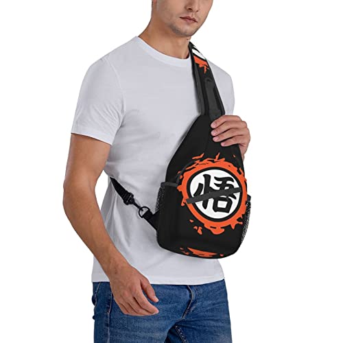 Primitive Dragon Ball Backpack, Fashion Anime Chest Bags Sling Crossbody Bag For Men Women Boys Girls