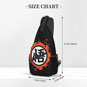 Primitive Dragon Ball Backpack, Fashion Anime Chest Bags Sling Crossbody Bag For Men Women Boys Girls