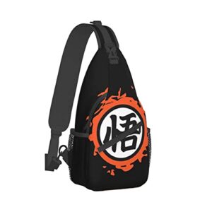 Primitive Dragon Ball Backpack, Fashion Anime Chest Bags Sling Crossbody Bag For Men Women Boys Girls