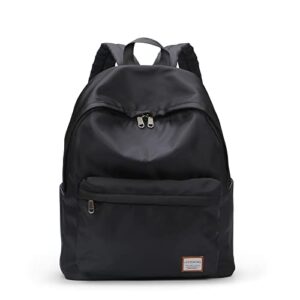 coowoz school backpack black bookbag college high school bags for boys girls travel rucksack casual daypack laptop backpacks(black3)