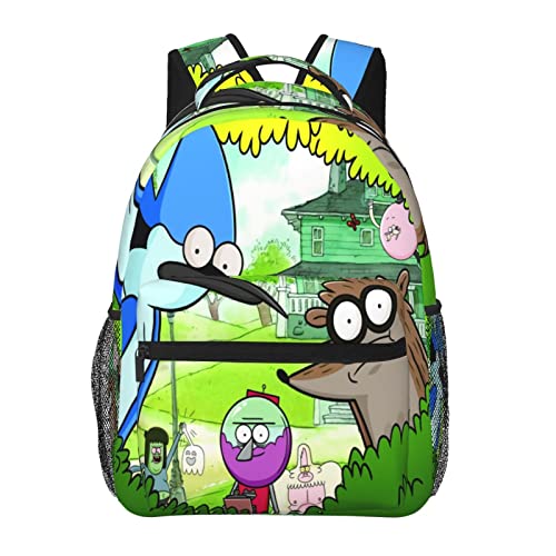 ORPJXIO Backpack Regular Anime Show Double Shoulder Bag for Unisex Laptop Bagpack Large Capacity Travel Backpack for Hiking Work Camping