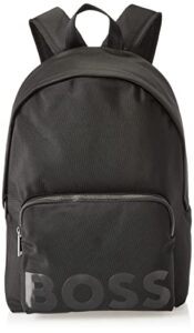 boss bold logo backpack, black oil