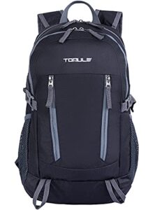 tomule 25l small hiking backpack travel daypack, water resistant packable camping bike backpack for women men