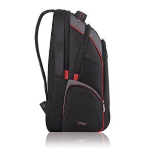 Solo New York Launch 17.3-Inch Laptop Backpack with Hardshell Front Pocket, Black