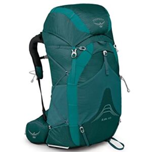 Osprey Eja 48 Women's Utralight Backpacking Backpack, Deep Teal, X-Small/Small