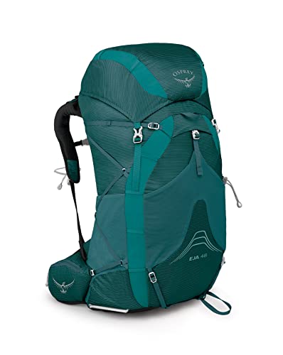 Osprey Eja 48 Women's Utralight Backpacking Backpack, Deep Teal, X-Small/Small