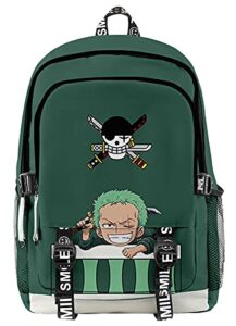 handafa unisex one piece large capacity bag manga sea king cosplay backpack(green z)