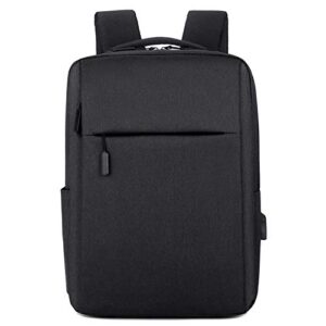rcuyyl backpack laptop bag school bag bookbag with men women usb charging&headphone port casual daypack outdoor daypack (black)