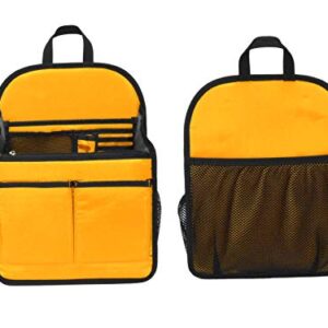 Insert organizer for casual and fashion backpack (L) (Deep Yellow)