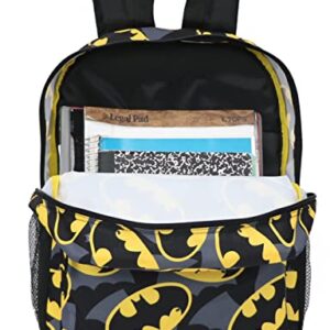 DC Comics Batman All Over Print Logo Full Size 16" Backpack