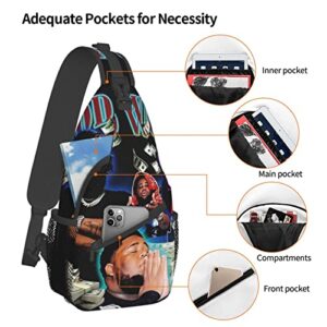 R-od W-ave Crossbody Bag,Sling Shoulder Backpack, for Outdoor Travel,Sports,Camping,Hiking,Shoulder Bags