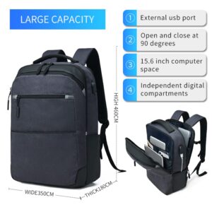 Adenpvn Gray laptop backpack, backpack with laptop compartment,college,work,commuter business travel backpack for men&women