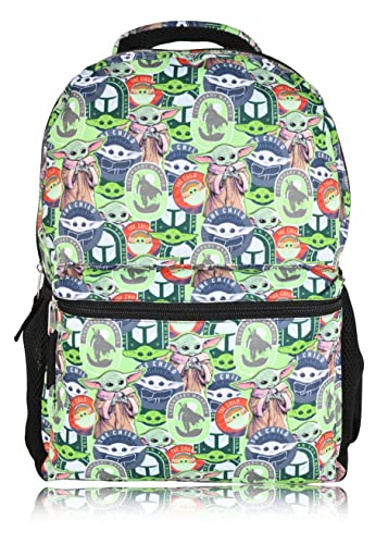 STAR WARS Baby Yoda Mandelorian Backpack | Officially Licenced Yoda Backpacks For School, Boys, Girls, or Adults