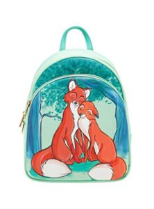 loungefly disney the fox and the hound tod & vixey mini backpack