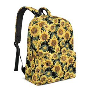 travel backpack sunflower backpacks laptop backpacks lightweight daypack mini backpack for boys girls 16 inch