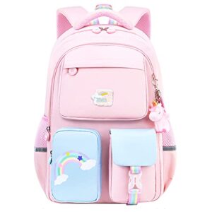 girls backpack kawaii backpack cute school bag with cute accessories for teen girls