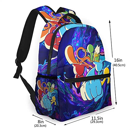 Ala-n-Becker Lightweight Backpack Shoulders Bookbag Laptop School Bag Travel Daypack for Boys Girls