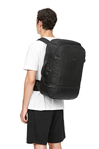 Pacsafe Vibe 40 Liter Anti Theft Carry-On Backpack / Travel Bag - Fits 16 inch Laptop, Black