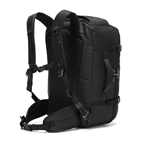 Pacsafe Vibe 40 Liter Anti Theft Carry-On Backpack / Travel Bag - Fits 16 inch Laptop, Black