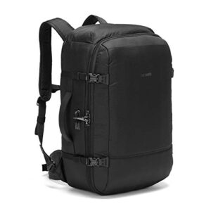 Pacsafe Vibe 40 Liter Anti Theft Carry-On Backpack / Travel Bag - Fits 16 inch Laptop, Black