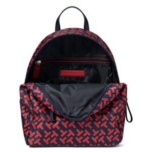 Tommy Hilfiger Jennifer II Small Backpack Bias Bicolor Print Nylon Navy/Red Multi One Size