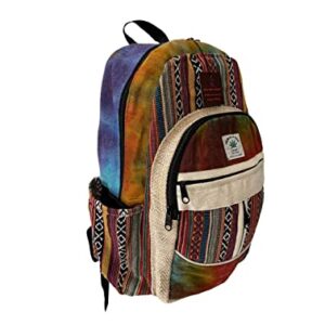 Zillion Craft himalayan hemp back pack. Laptop, Tablet carrying school, college , travel back pack. Hand made strong multi pocket back pack.