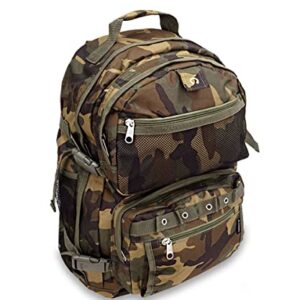 Everest Oversize Woodland Camo Backpack, Camouflage, One Size,C3045R-CAMO