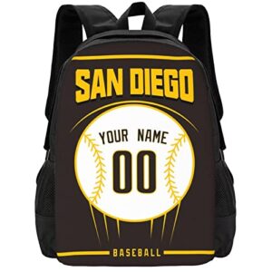 antking san diego backpack custom any name and number school backpack for men youth gifts