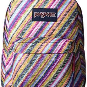 JanSport Unisex SuperBreak Multi Texture Stripe Backpack