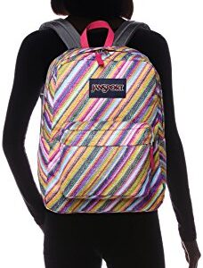 JanSport Unisex SuperBreak Multi Texture Stripe Backpack