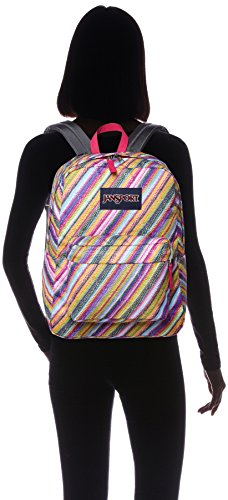 JanSport Unisex SuperBreak Multi Texture Stripe Backpack