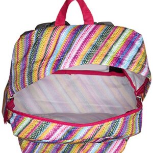 JanSport Unisex SuperBreak Multi Texture Stripe Backpack