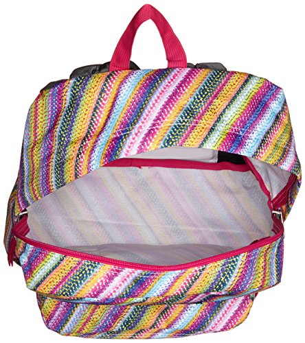 JanSport Unisex SuperBreak Multi Texture Stripe Backpack