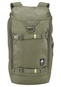 nixon hauler 25l backpack – olive dot camo – made with repreve® our ocean™ and repreve® recycled plastics.