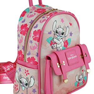 Disney Lilo and Stitch - Angel Wondapop 11 Inch Vegan Leather Mini Backpack