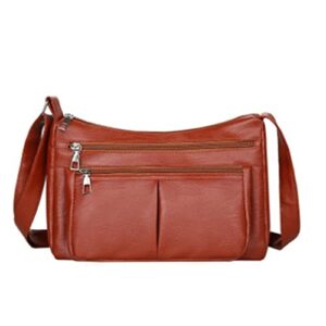 hpwriu mens shoulder bags casual leather fashion and retro versatile leather bag handbags for women shoulder bags