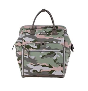 readygo by maevn water-resistant clinical tote backpack in camo (camo)
