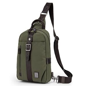 tak crossbody bag for men women small sling bag,waterproof crossbody backpack ,lightweight shoulder bag hiking travel daypack