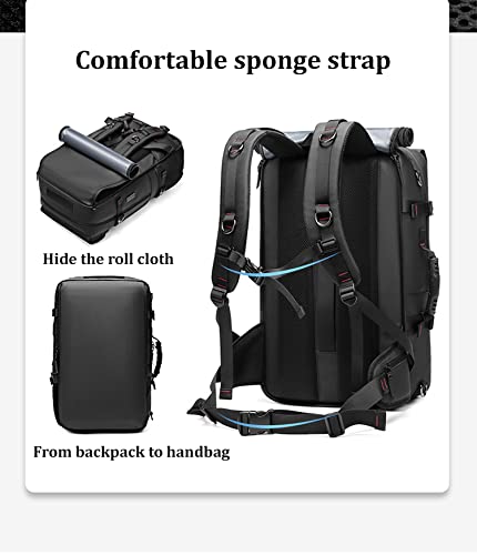 INFEYLAY Travel backpack For Men,waterproof 17 inch Business Laptop Backpack with Separate Shoe Bag,Hidden USB charging port 50L outdoors trekking backpack For woman, Hiking camping backpack