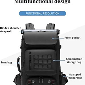 INFEYLAY Travel backpack For Men,waterproof 17 inch Business Laptop Backpack with Separate Shoe Bag,Hidden USB charging port 50L outdoors trekking backpack For woman, Hiking camping backpack