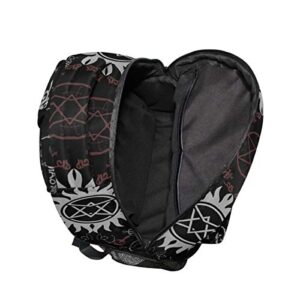 Backpacks Supernatural Symbols Black College School Book Bag Travel Hiking Camping Daypack