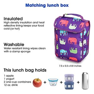 J World New York Kids' Lollipop Rolling Backpack & Lunch Bag Set, Elephant, One Size