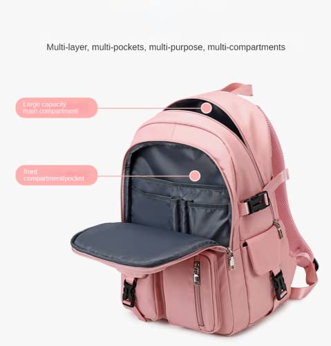 Kawaii Laptop Backpack Preppy 15.6 Inch JK Plaid Check Cute School Travel Book Bag Computer Daypack Nurse Teacher (Black)