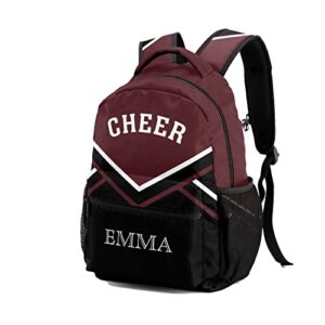 izedBrown Waterproof Cheer Cheerleaders Backpack with Name for Hiking Camping Picnic