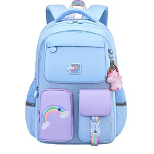 KTamiran Cute Backpack Travel Backpacks Bookbag for Women & Men Boys Girls School College Students Backpack Durable Water Resistant Blue Large