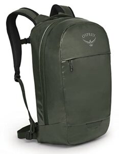 osprey transporter panel loader laptop backpack, haybale green