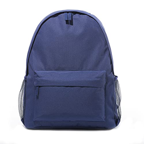 Light Backpack Blue Casual Daypack Classic Travel Foldable Simple Modern Lightweight Boys Middle School Minimalist Student Teens College Adult Men Cute