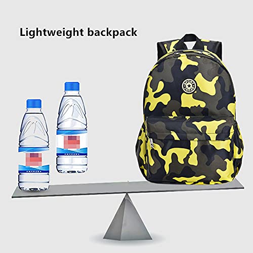 Kids Backpack for Boys Camo Print Elementary School Bag Preschool Daypack Outdoor Kindergarten Bag